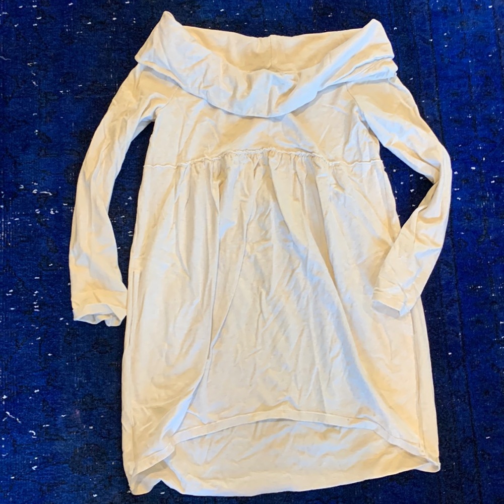 Anthropologie knit off the shoulder babydoll dress